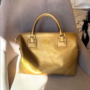 Gold Tory Burch Doctor’s Bag